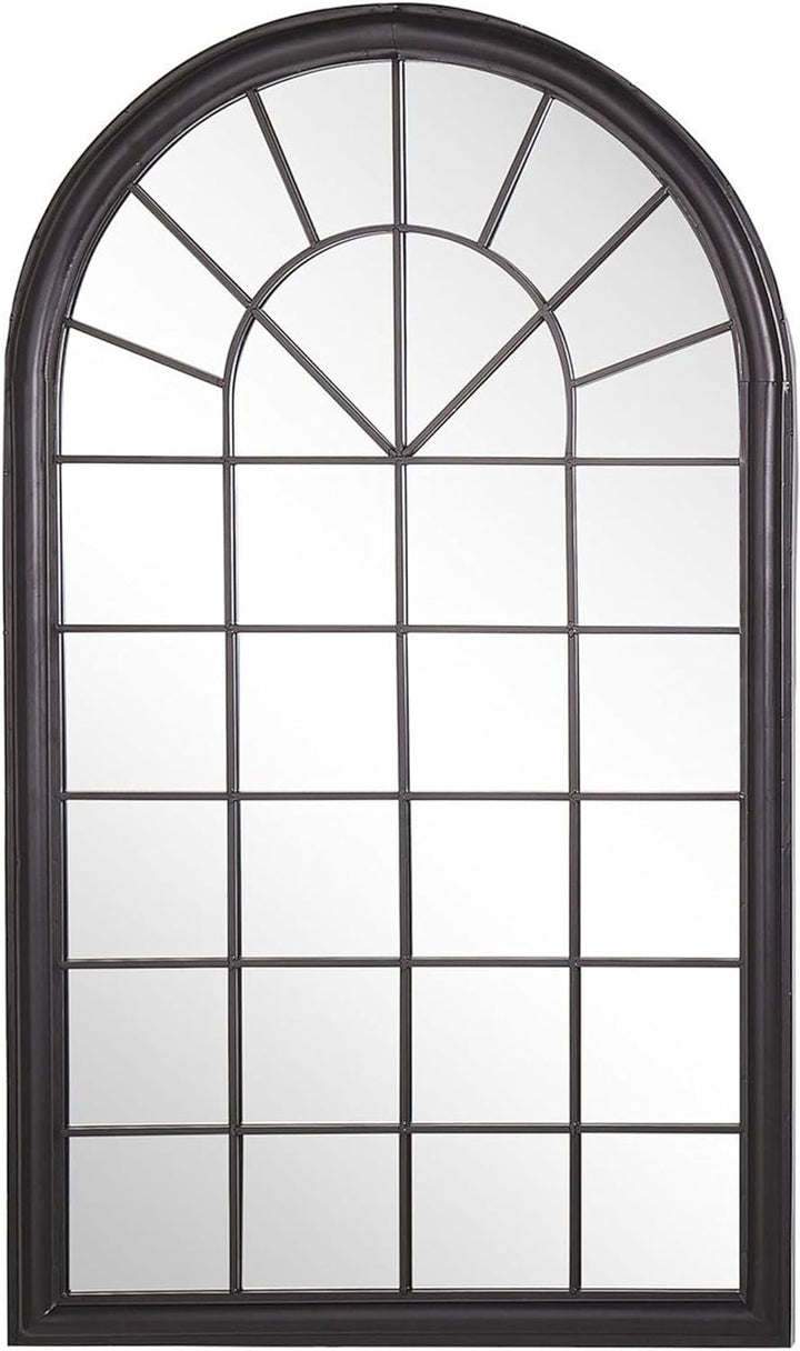 Schwarzer Wandspiegel im gotischen Look 77 x 130 cm Trevol