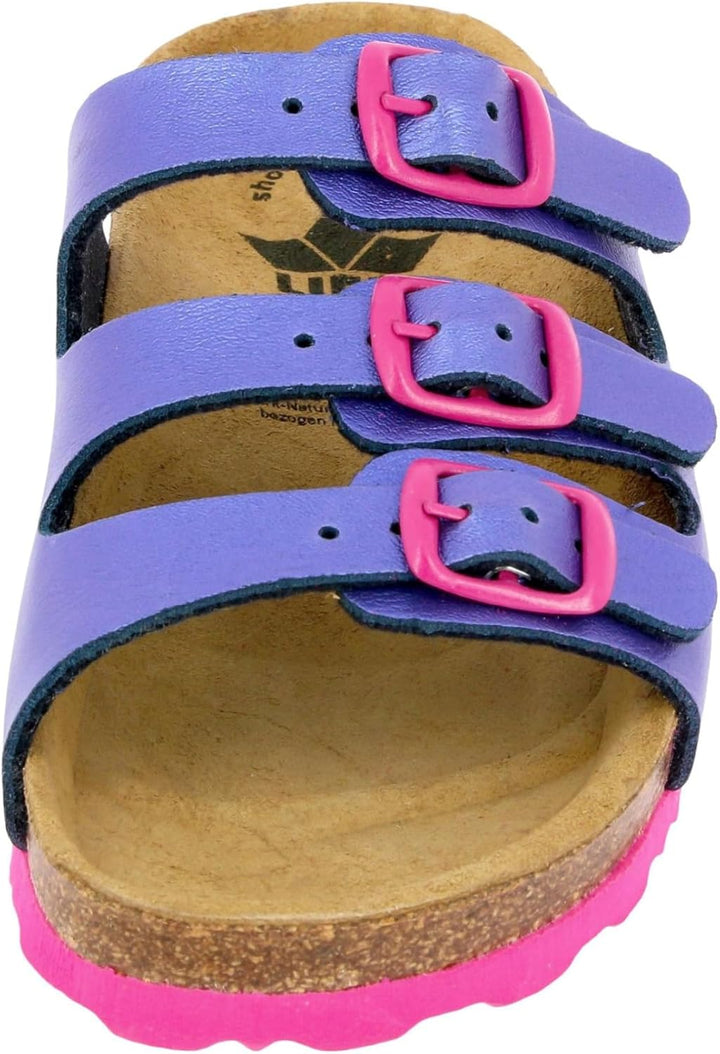 Lico Damen Bioline Pantoletten, Lila Pink