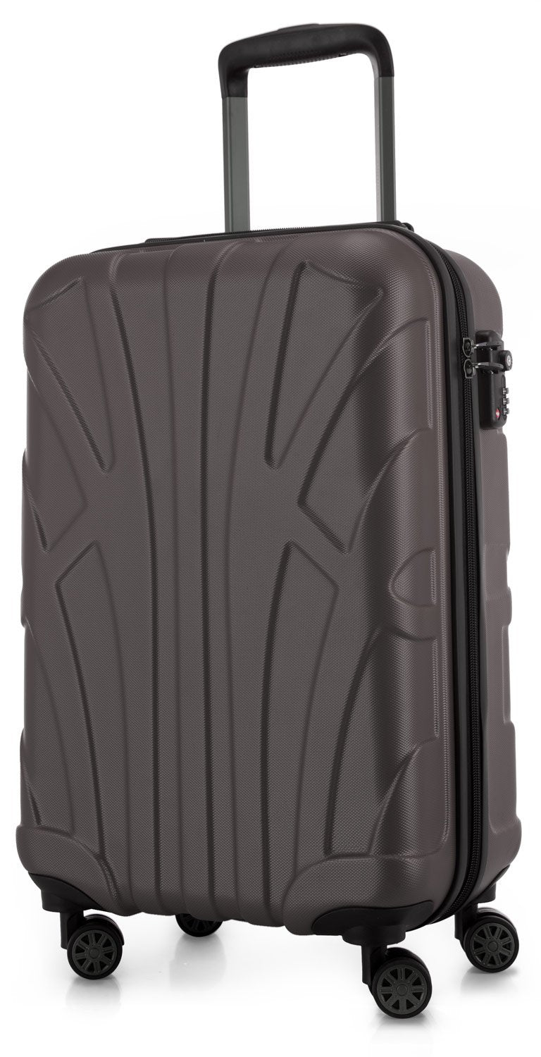 suitline Handgepäck Hartschalen-Koffer Koffer Trolley Rollkoffer Reisekoffer, TSA, 55 cm, ca. 34 Lit