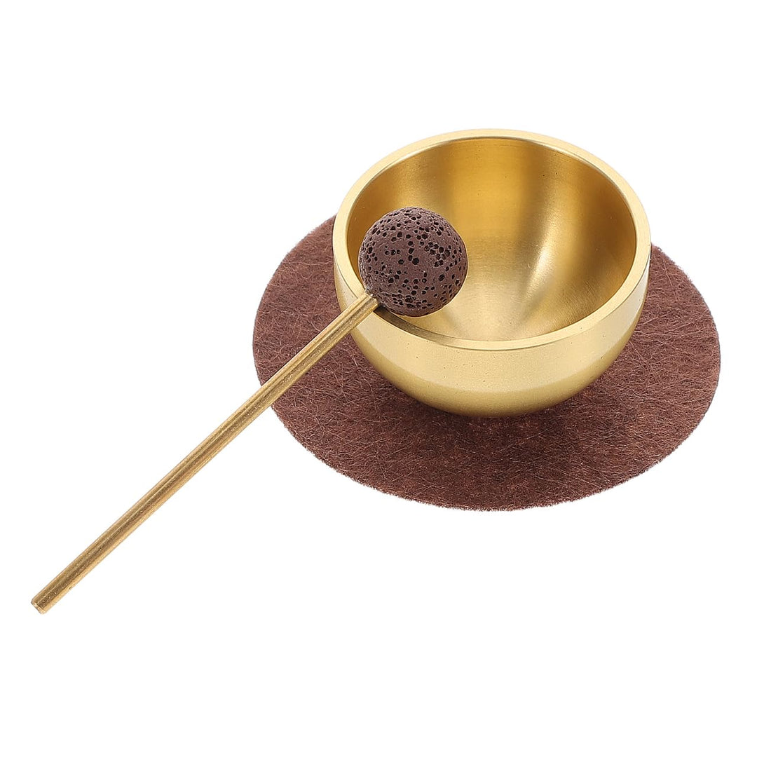 TOPBATHY Mini Klangschalen für Meditation und Herzchakra Balance Handgefertigt Tragbar mit Klöppel H