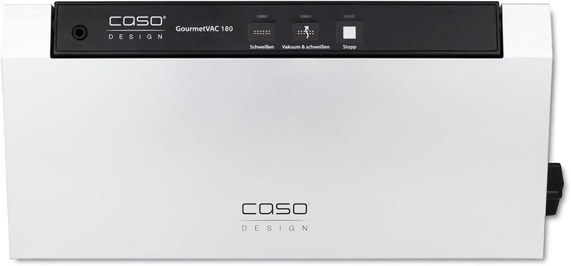 CASO 1384 GourmetVAC 180 - Vakuumierer - doppelte Schweissnaht - Kolbenpumpe (9L/min) und kraftvolle