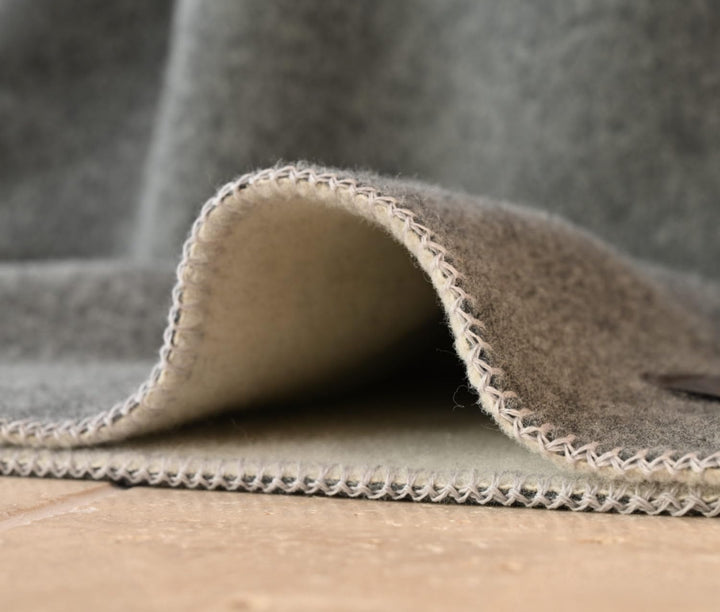Warme Kuscheldecke Wolldecke Naturalana Doubleface Sofadecke Couchdecke Wohndecke - 100% Schurwolle