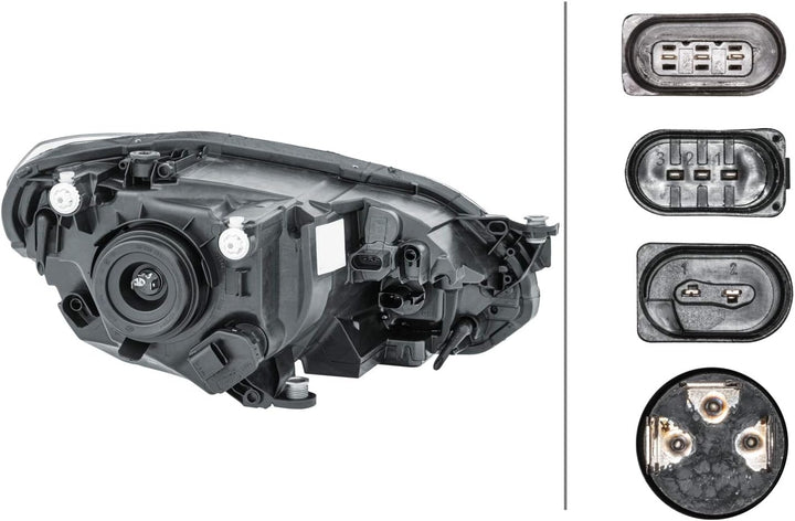 HELLA 1EL 012 644-011 FF/Halogen-Hauptscheinwerfer - links - für u.a. VW Up (121, 122, BL1, BL2) Lin