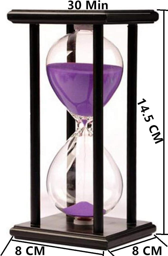 30 Minuten Sanduhr Uhr 30 Min Zuhause Dekoration Sanduhr-Timer Büro Ornament Sanduhr Hölzern Rahmen