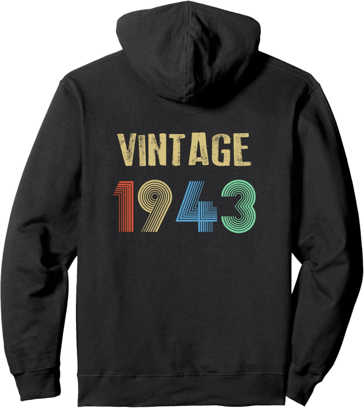 1943 Vintage Geburtstag Pullover Hoodie