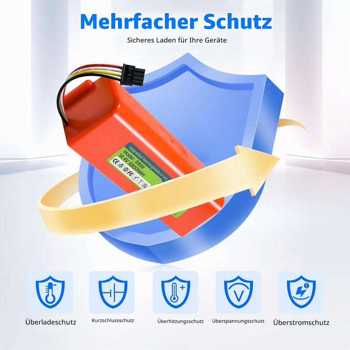 Akku für Xiaomi Roborock S5, S5 Max, S50, S6, S6 MaxV, S7, Q7 Max V Ultra Pure, Q5 Q5 Max Q5 Pro, Br