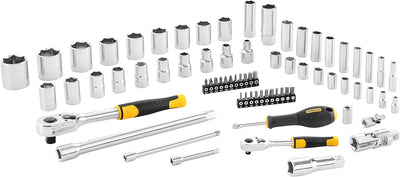 Stanley Fatmax Steckschlüssel-Set (72-teilig, ½“ und ¼“, 6-Kant, im Koffer mit Metalllaschen, für vi