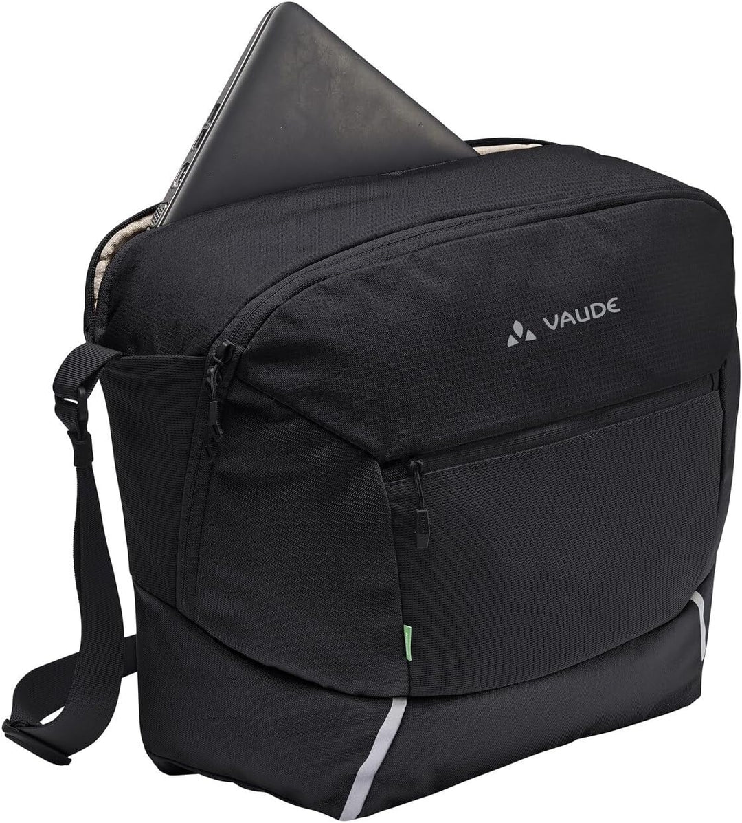 VAUDE Cycle Messenger L - Messengertasche zum Radfahren mit 20 Liter Volumen - inkl. Regenhülle und
