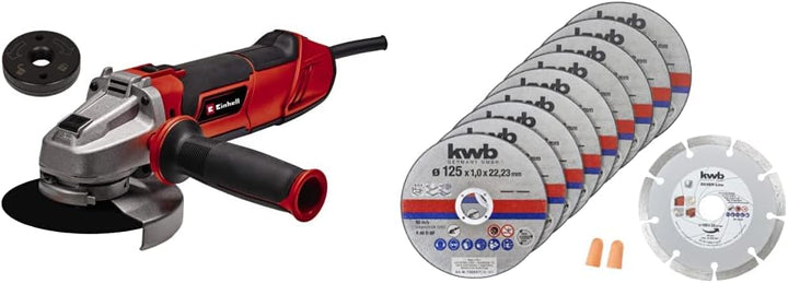 Einhell Winkelschleifer TE-AG 125/1010 CE Q (1010 Watt, Schnellspannmutter, elektr. Drehzahleinstell