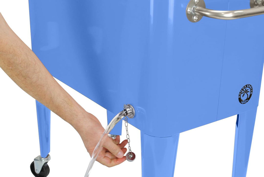 Kailua Cooler - Kühlbox, Kühlwagen, Getränkekühler Himmelblau, Himmelblau