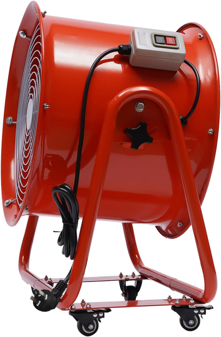 czyuRachel Industrielüfter, 220v 1100w Bodenventilator Tragbarer Ventilator Hallenlüfter Ø 47cm Indu