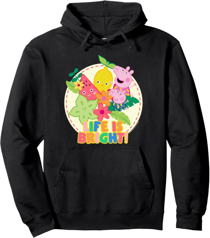 Peppa Wutz And George Pig Life Is Bright! Pullover Hoodie