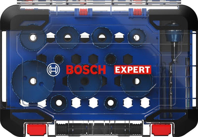 Bosch Accessories 14 tlg. Expert Tough Material Lochsäge Set (für Holz mit Metall, 20-76 mm, Zubehör