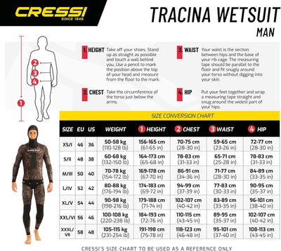 Cressi Tracina Pants Wetsuit - Freitauchen und Fischen Neoprenanzug Hose in Neopren Gefüttert Aussen