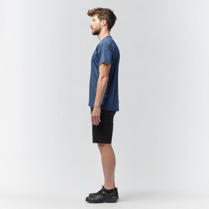 Salewa Herren Puez Melange Dry M S/S Tee Hemden & T-shirts S Dark Denim Melange, S Dark Denim Melang