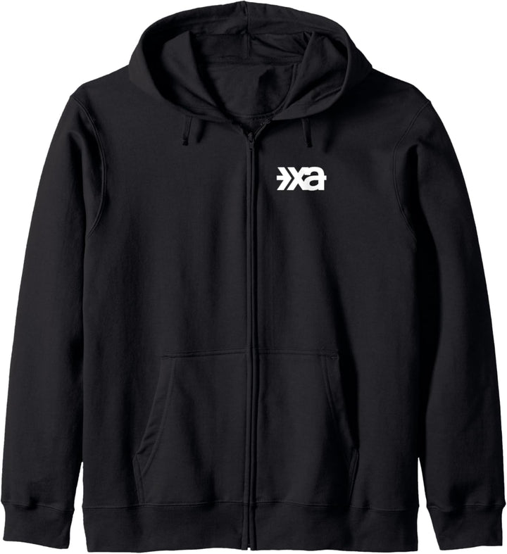 XA Basic (white printed) Kapuzenjacke