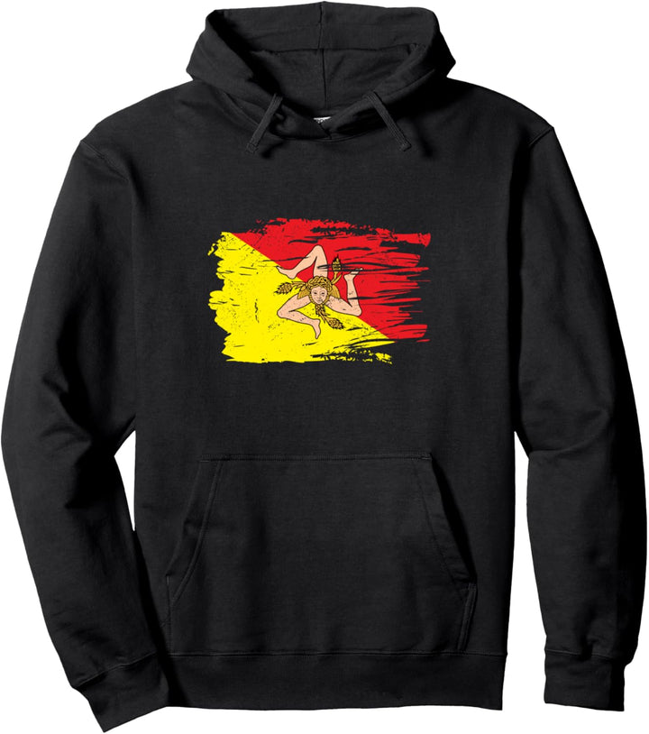 Sizilien-Flagge Sizilien Palermo Italien Pullover Hoodie