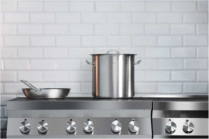 Royal Catering Kochtopf Induktion 12 L Ø 25 cm mit Deckel Edelstahl-Topf Induktionsherd-Topf Indukti