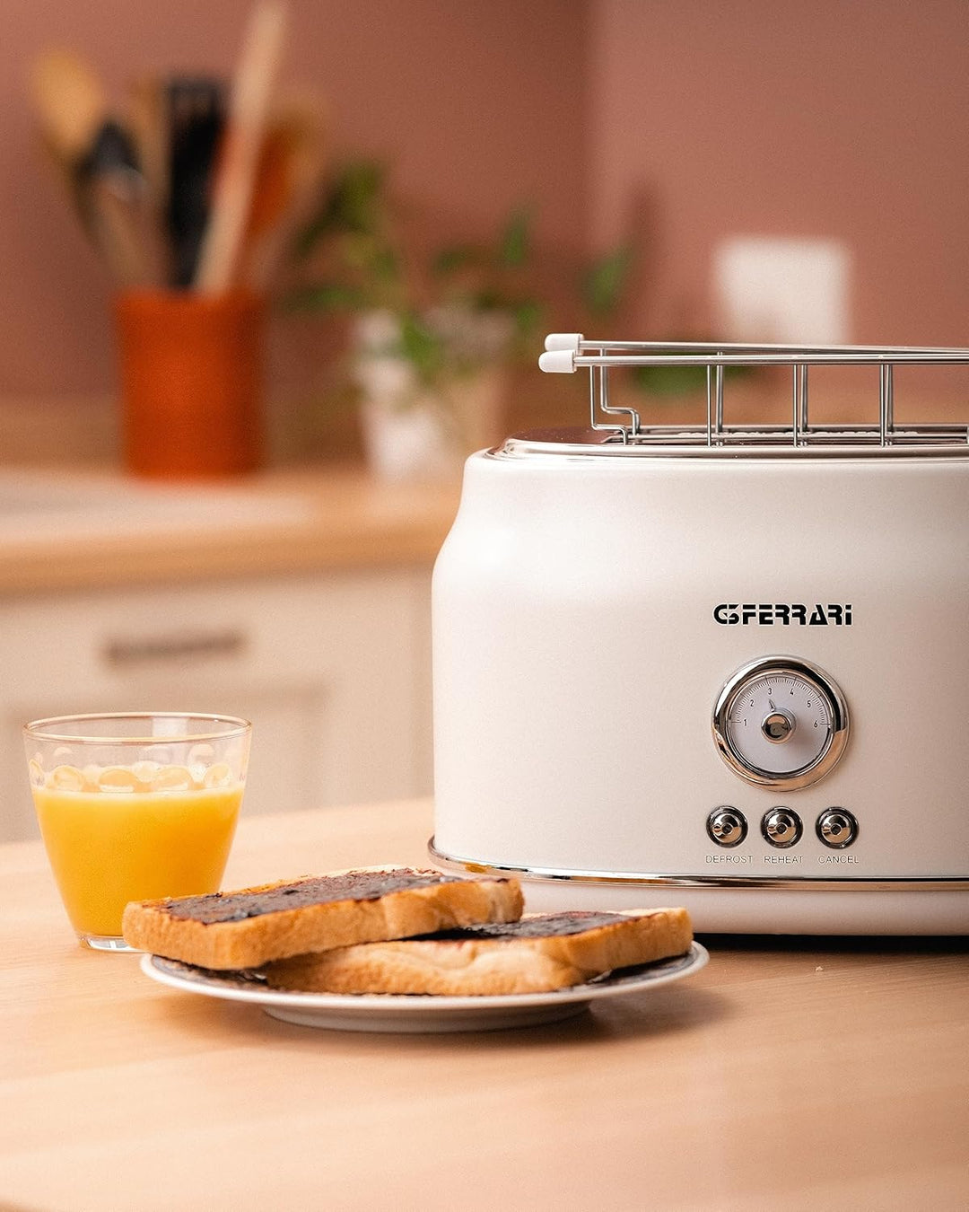 G3 Ferrari G10134-Artista Toaster, 750 W, Edelstahl, beige, Beige