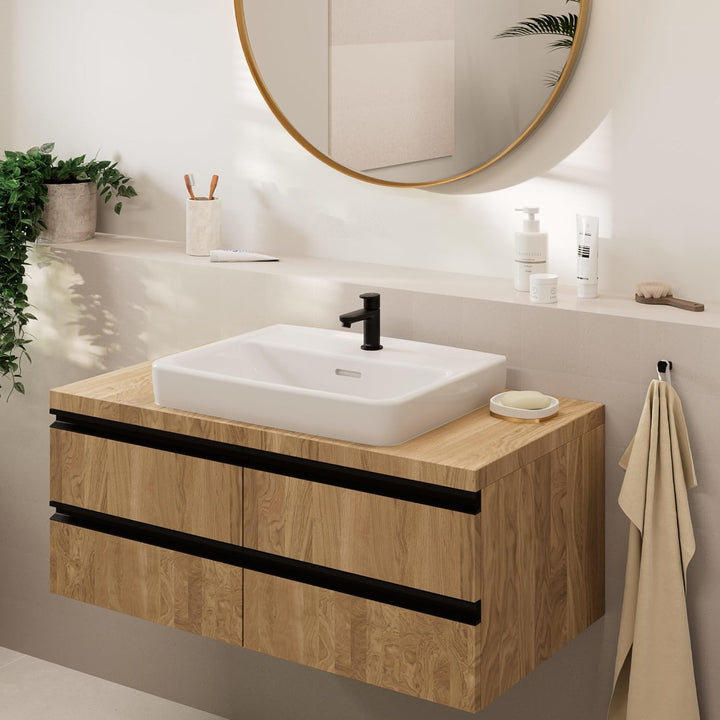 hansgrohe Vernis Blend - Waschtischarmatur für Kaltwasser ohne Ablauf, Wasserhahn für Gäste WC mit A