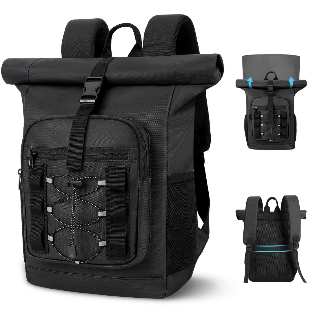 ISEYOU Kühlrucksack Gross 24L, Isolierte Rolltop Kühltasche Rucksack, Auslaufsicherer Cooler Bag mit