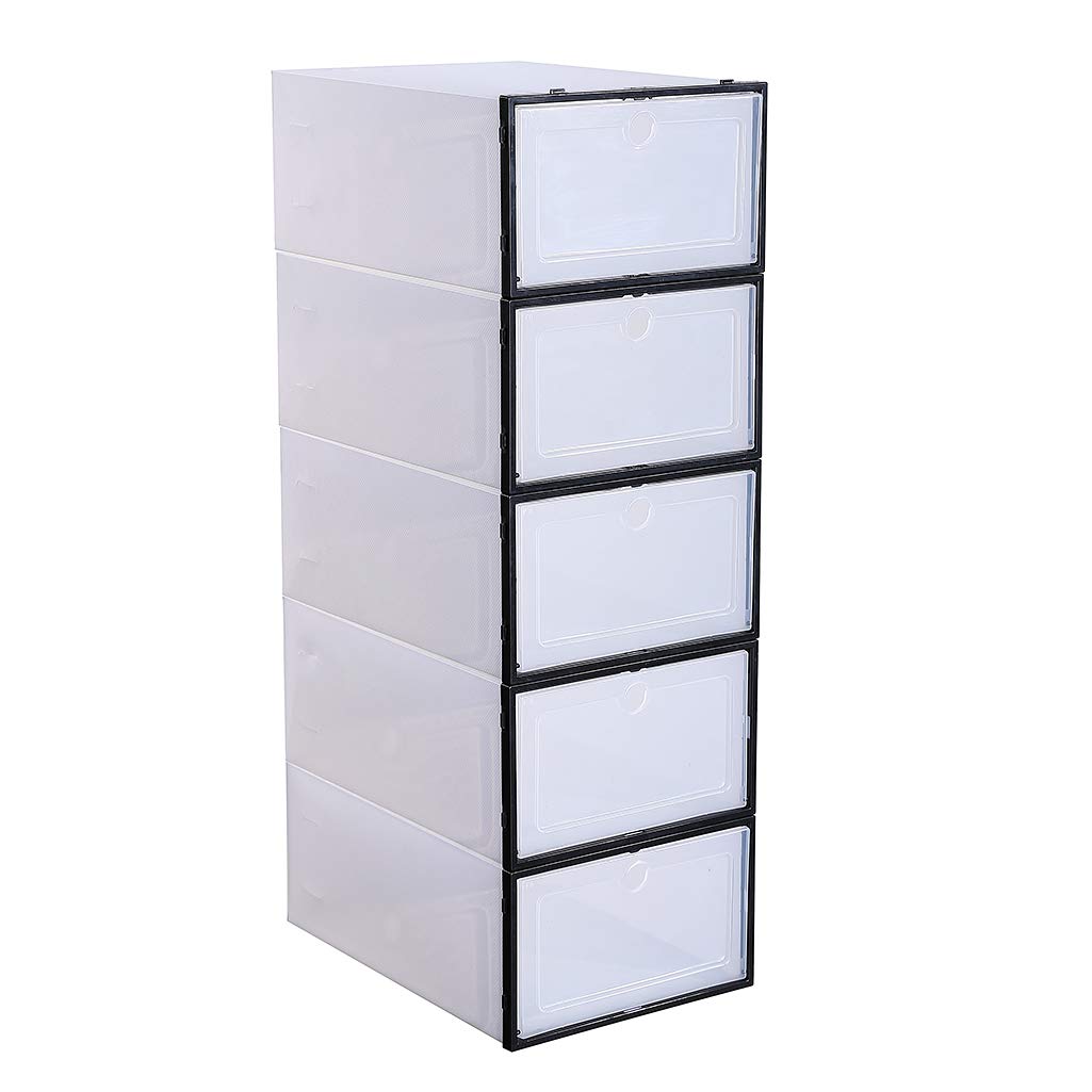 Schuhaufbewahrung Stiefelbox Schuhbox Schuhkasten Schuhkarton Stapelbox Aufbewahrungsbox, stapelbar