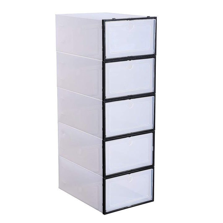Schuhaufbewahrung Stiefelbox Schuhbox Schuhkasten Schuhkarton Stapelbox Aufbewahrungsbox, stapelbar