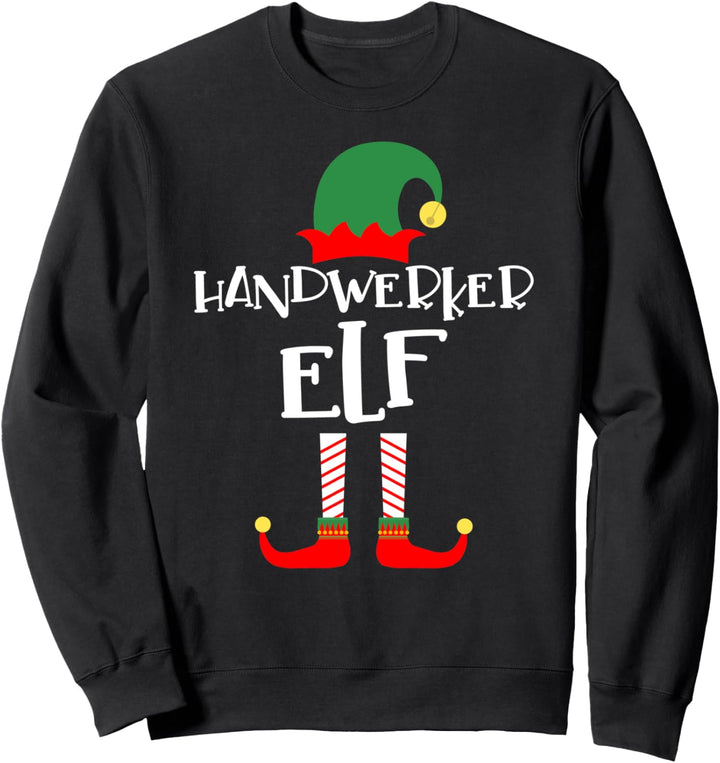 Handwerker Elf Familienoutfit Partnerlook Weihnachten Sweatshirt
