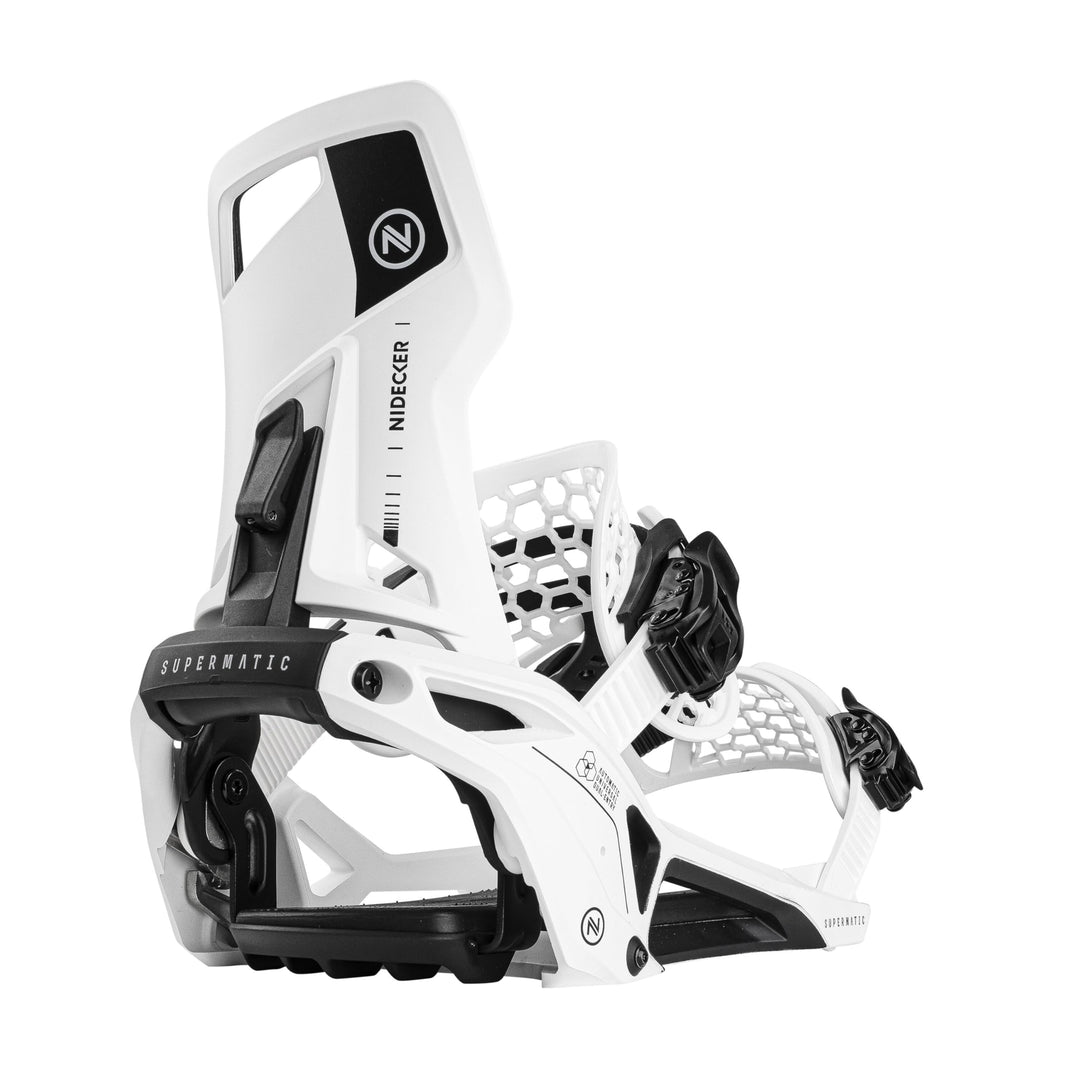 NIDECKER SUPERMATIC Bindung 2024 Black Weiss/opulenter Garten M (4.5-8.5), Weiss/opulenter Garten M
