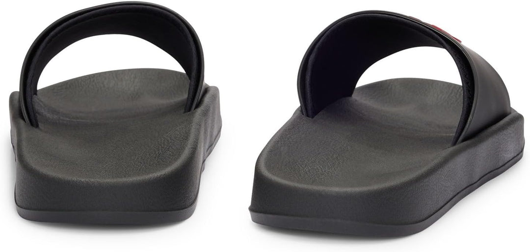 HUGO Herren Nil Slid Slides mit Logo-Riemen Grösse 39 EU Black2, 39 EU Black2