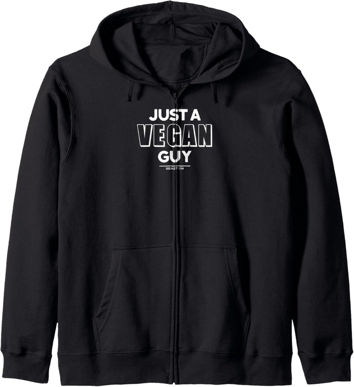 Just a Vegan Guy Training Fitness Motivation Gym Sprüche Kapuzenjacke