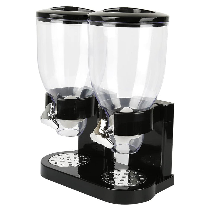 Müslispender Doppelt, 2 x 3,5 Liter Behälter Müslispender, Cerealienspender für Getreide, Trockene F