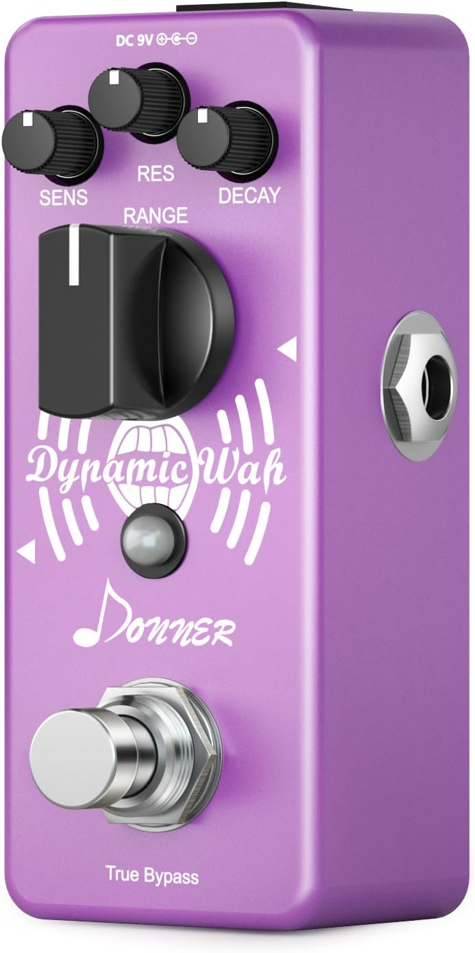 Donner Mini Auto Wah Pedal Dynamic Wah Gitarre Effektpedal, Auto Wah