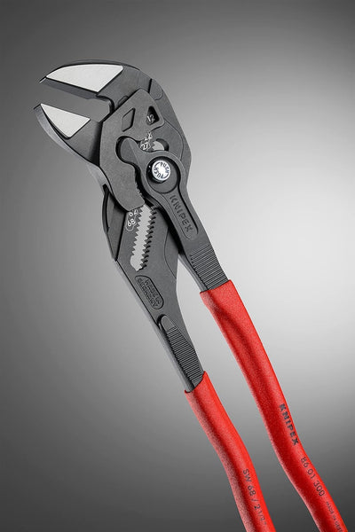 KNIPEX Zangenschlüssel, Multi-Schraubenschlüssel, Chrom-Vanadium, atramentiert, 300 mm (SB-Karte/Bli