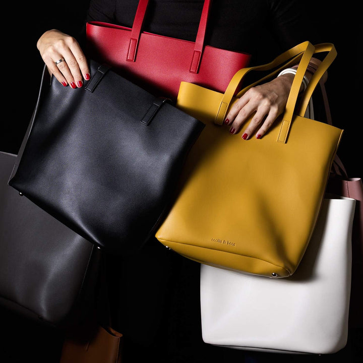 cecilia&amp;bens Handtasche | Shopper Damen gross | Schultertasche Umhängetasche inkl. Innentasche mit R