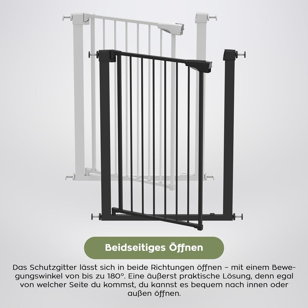 Tulano Guardian 5.0 Treppenschutzgitter ohne Bohren - 75–117 cm GUARDIAN 5.0 BLACK 75 – 117 cm, GUAR