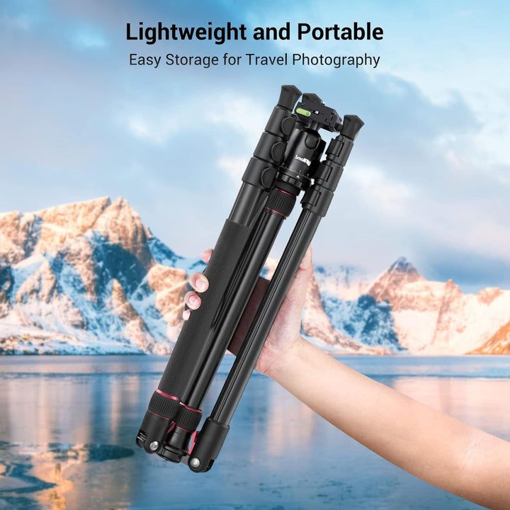SMALLRIG 71" Kamera-Stativ, faltbares Aluminium-Stativ Einbeinstativ, 360°Kugelkopf abnehmbar und Sc