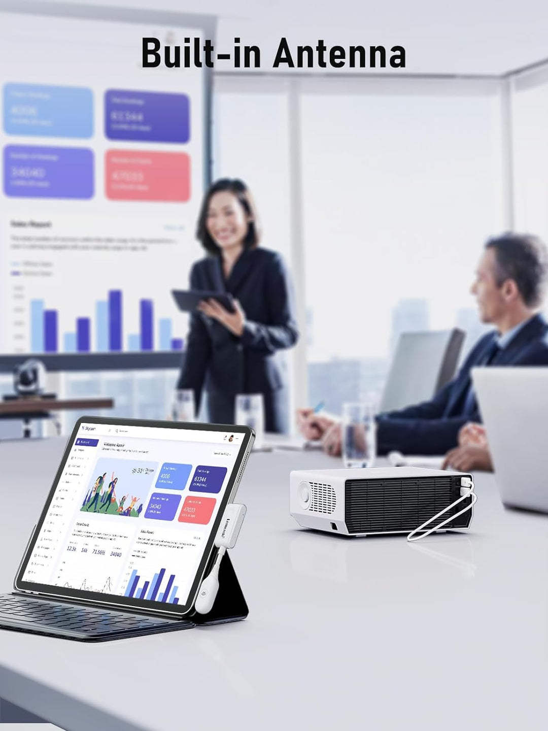 HDMI Wireless Transmitter and Receiver, Lemorele USB C HDMI Drahtlos übertragen 50M HDMI Kabellos Ex