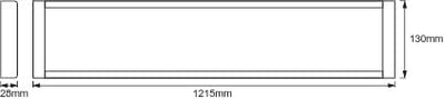 LEDVANCE LED Büro-Lichtleiste, Leuchte für Innenanwendungen, Kaltweiss, Länge: 120 cm, LED Office Li