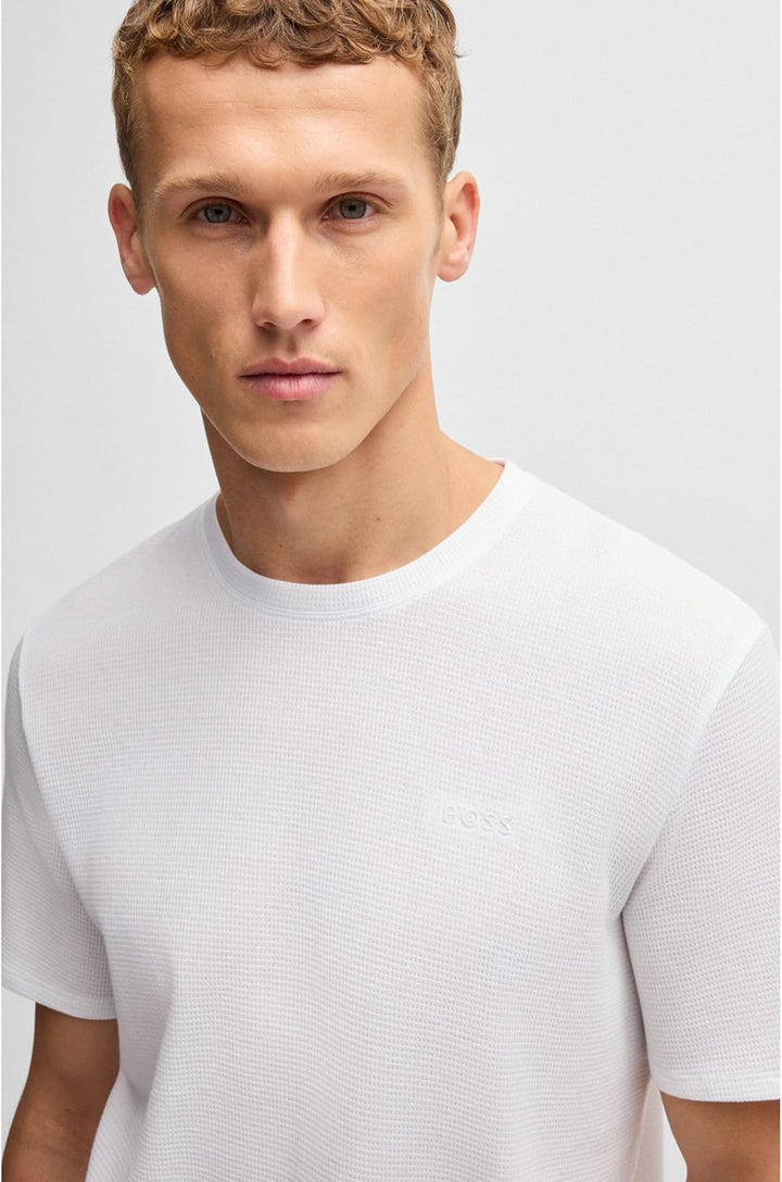 BOSS Herren Pyjama_T_Shirt S 100white, S 100white
