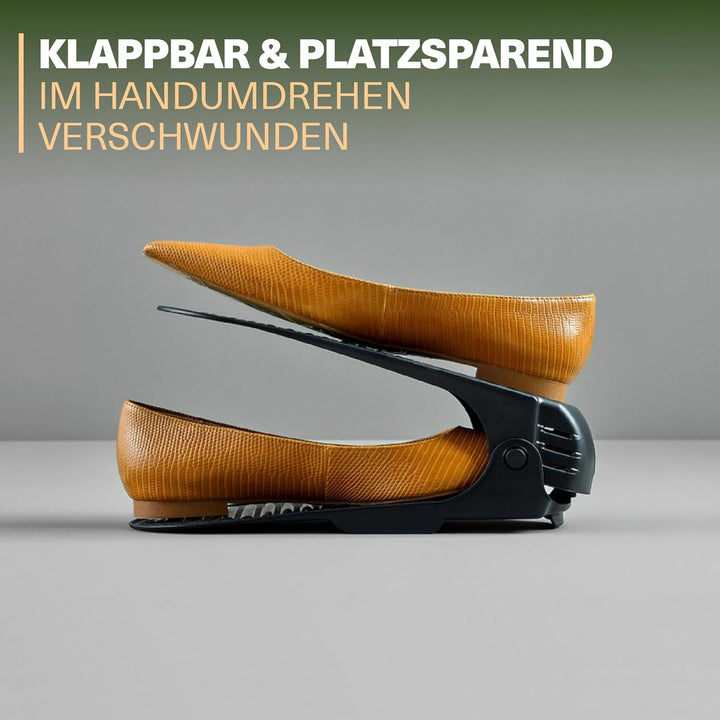 Schuhstapler 10er Set – Verstellbarer Schuh Organizer für Schuhschrank, platzsparender Schuhhalter,