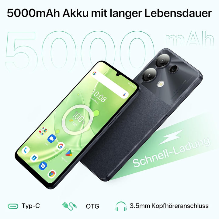 UMIDIGI G9 5G Handy, Android 14 Smartphone ohne Vertrag, 90HZ Octa-Core,12GB+128GB Smartphone,6.75"