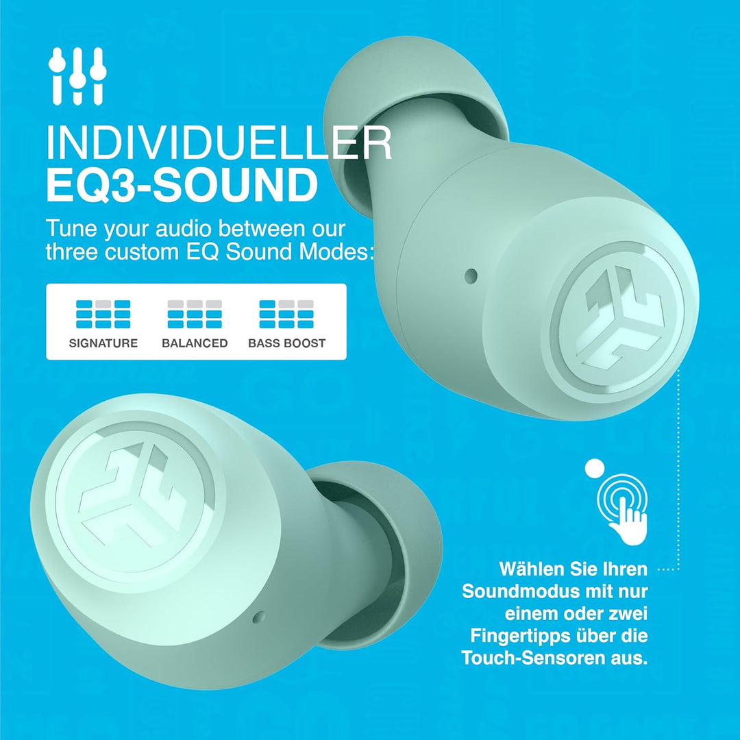 JLab Go Air Pop+ In Ear Kopfhörer kabellos Bluetooth, True Wireless Kopfhörer, 35+ Std. Headphones,