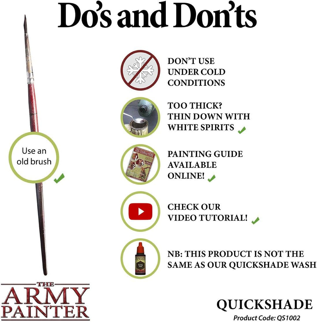 The Army Painter Quickshade Dip StrongTone, für schnellen Eintauchen und Schattieren ganzer Wargamin