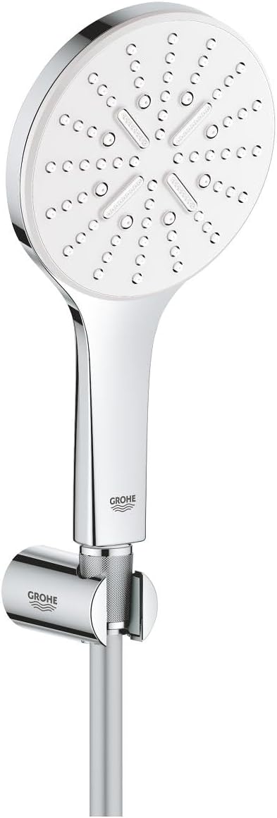 GROHE wassersparende Handbrause Duschkopf Set inkl. Wandhalter und Schlauch, Rainshower 130 SmartAct