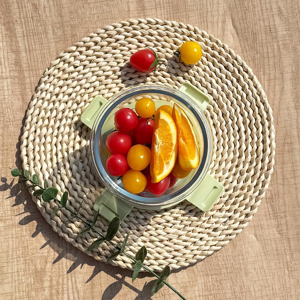 Glasschalen Mit Deckel, 520ML Suppen Behälter, Meal Prep Gläser, Glasdose Mit Deckel, Glas Vorratsdo