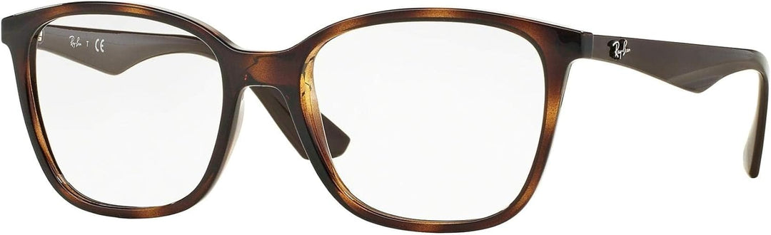 Ray-Ban Herren 0rx7066 Brillengestell 52 Braun (Shiny Havana), 52 Braun (Shiny Havana)