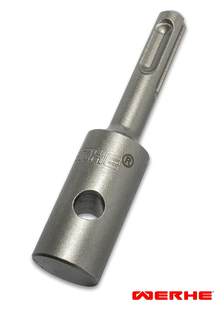WERHE Profi Bohrer für Erdbohrer 60 mm Pfahlbohrer Brunnenbohrer präzise Bohrspitze Doppelspiral Har