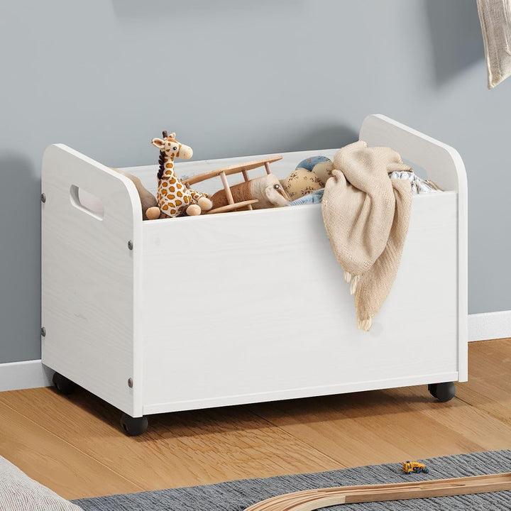 IDIMEX Spielzeugkiste Benjamin aus Kiefer Massivholz weiss - Kinderzimmer Aufbewahrung, Spielzeugbox
