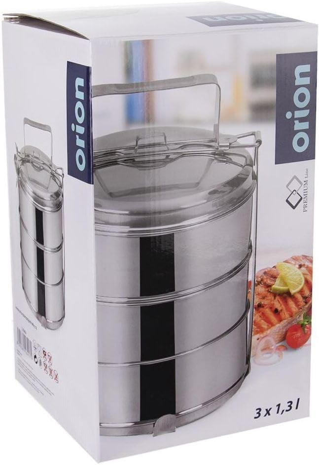 Orion Group Tragbarer Lebensmittelbehälter Mehrzweck-Kochgeschirr 3x1,3 L, 3x1,3 L